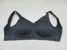 UNBRANDED SIZE 2XL BLACK WIRELESS PADDED BACK CLOSURE FULL COVERAGE BRA 3N