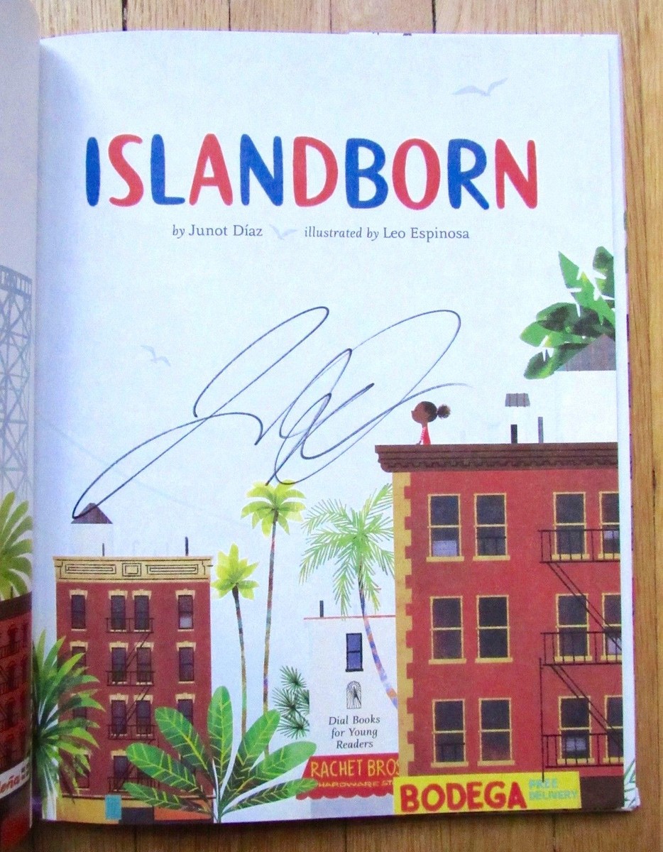 ISLANDBORN Junot Diaz Leo Espinoza 1st/1st signed HBDJ NEW | eBay