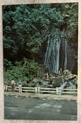 Authentic Vintage Postcard! La Coca Waterfall! El Yunque, Puerto Rico! Oc3592