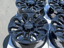 22 Wheels 22x9 8x180 Rims Gmc Sierra 2500hd 3500hd Set Of 4 Gloss Black