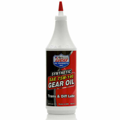 Lucas 10121 Super-Slick Long Lasting Synthetic SAE 75W-140 Gear Oil (1 Quart)