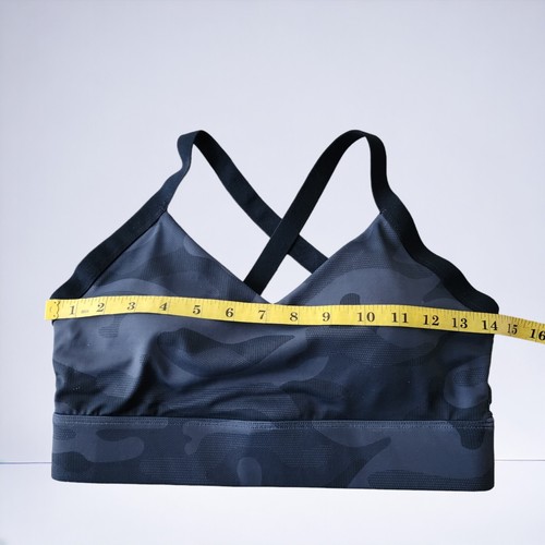 LILYBOD Women's Sports Bra Medium Blue Camo Workout Gym Athletic Yoga Excellent - Picture 6 of 10