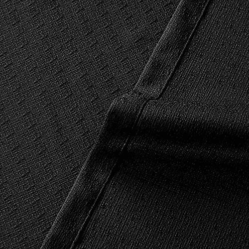 Small Window Curtain Panels for RV Campers Rod Pocket Light 32x30 Black - Bild 6 von 7