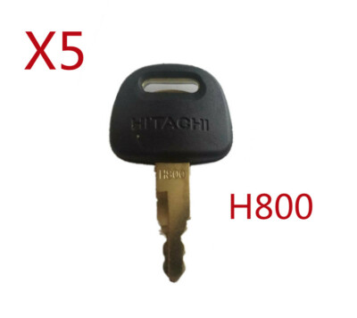 5) For Hitachi JD Zex Excavator Heavy Equipment Ignition Key Logo