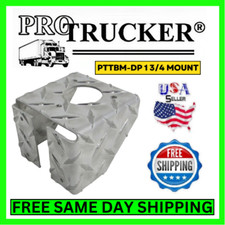 Pro Trucker PTTBM-DP 1 3/4" Hole Diamond Plate CB Radio Antenna Mount, Truck Box