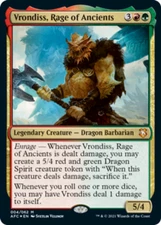 x1 Vrondiss, Rage of Ancients - Foil M MTG Commander Adventures in the Forgotten