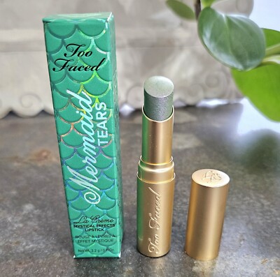 Too Faced MERMAID TEARS La Creme Mystical Effects Lipstick .11 oz. NIB!