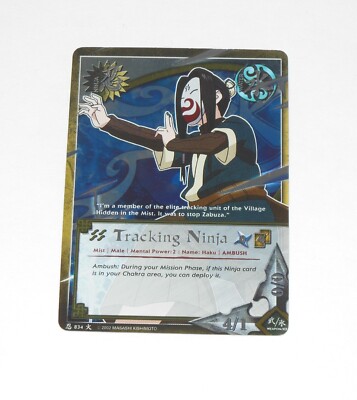 Naruto TCG Trading Card Game TRACKING NINJA 834 Foil (2002) | eBay
