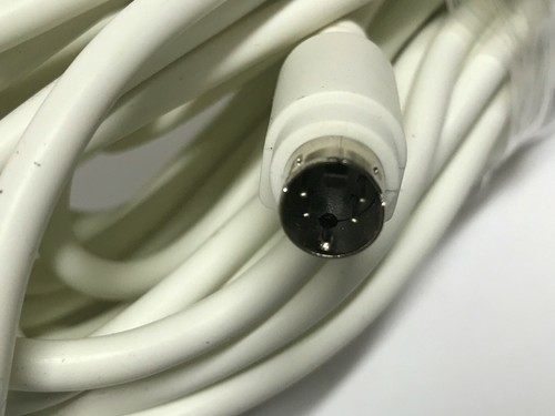 SVHS S-Video 4 Pin Mini Din Male to Unterminated Cable White 14.7m - Picture 2 of 4