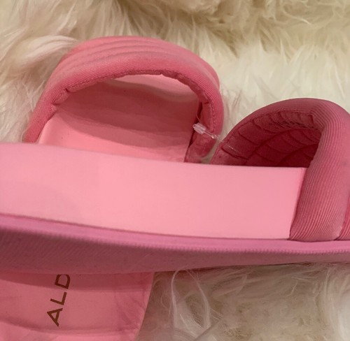 Aldo Damen 7 Slipper Pantoletten Fuschia PInk Edorella flache Sommer Hausschuhe $ 35 neu - Bild 10 von 12