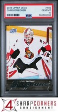 2015 UPPER DECK #482 CHRIS DRIEDGER RC YOUNG GUNS SENATORS PSA 10