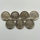 (Lot of 7) 1913 Type 1 P, D, & S Buffalo Nickels 5C High Grade Full Date Coins