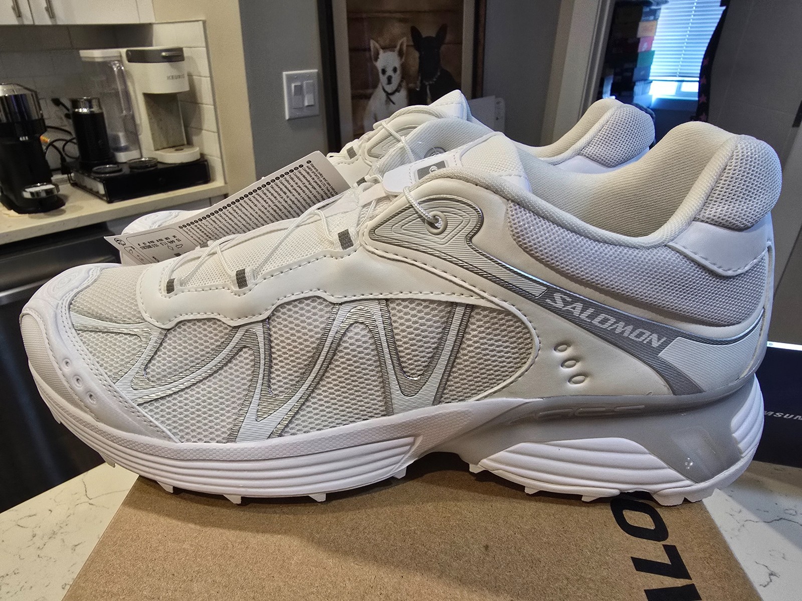 Salomon XT-Whisper White Lunar Rock Footwear Silver Men's Size 10 L47761900 NEW