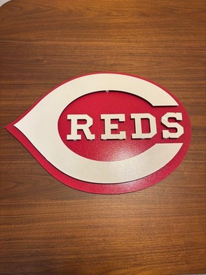 Cincinnati Reds Hex Head Art Metal Sign w Multi-Function Backlighting 3-D EXC