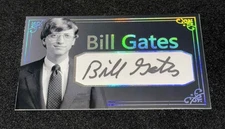 Bill Gates Signed Autograph Custom Cut Card JSA LOA Auto Microsoft Entrepreneur