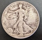 A Silver Walking Liberty Half Dollar 1939. D-Mint