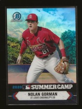 NOLAN GORMAN 2021 Bowman Chrome 2020 Summer Camp Insert Cardinals SC-13