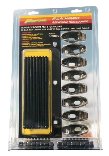 Proform 66923C, Kit Natural Steel Sbc Rocker Arm/Pushrod Kit-1.5 Ratio-3/8In Stu - Image 3 of 4