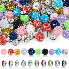 250 Pcs Beads for Pens, Focal Beads for Beadable Pens, Rhinestone for Bracelets
