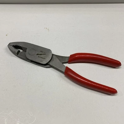 Snap On Tools HL138ACP RED 8" High Leverage Combination Pliers USA NEW - Imagen 1 de 3