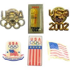 USA Olympics Pins Set of 6