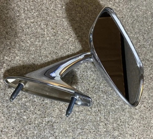 GM CHROME MIRROR 1980-85 CHEVY BUICK PONTIAC OLDS 28000547 Nice
