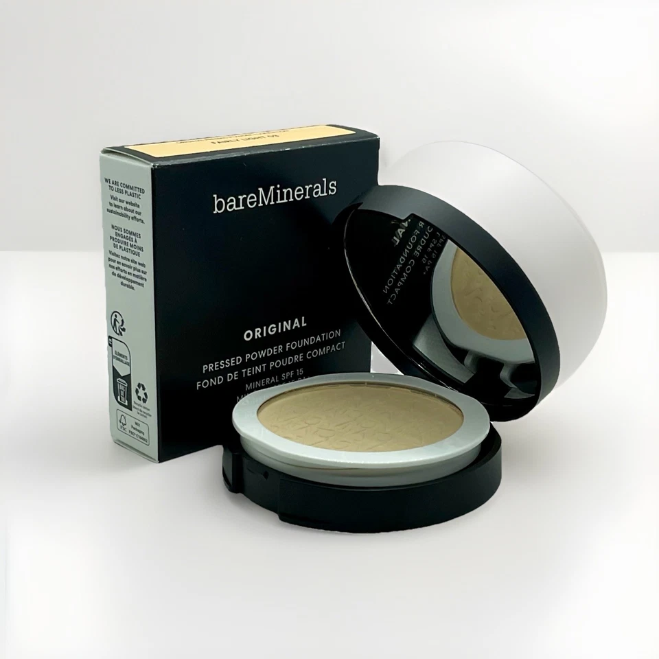 bareMinerals Original Pressed Powder Foundation 9g Fairly Light 03 & OVP - Bild 2 von 2