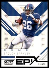 2019 SCORE EPIX GAME SAQUON BARKLEY NEW YORK GIANTS #EG-8 NM-MT