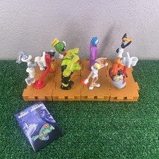 Vintage 1996 Space Jam Looney Tunes McDonald's Happy Meal Toys Complete Set of 8