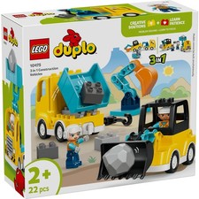 LEGO® DUPLO® Town 10475 Baufahrzeuge – 3-in-1-Set