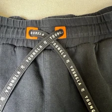 YoungLA Men’s Joggers Large Young LA Los Angles Black Cuffed Streetwear 236