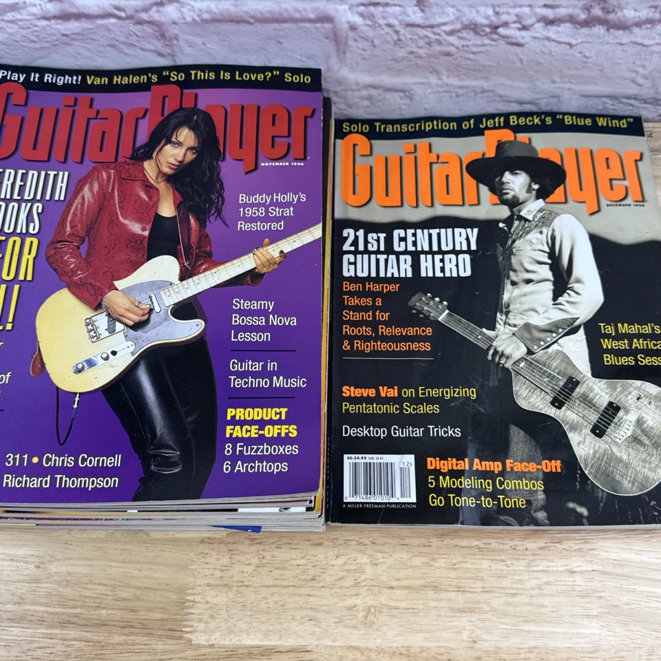 Revista Guitar Player 1999 LOTE DE 12 JUEGOS COMPLETOS Tom Petty Hendrix Santana Foto 3 de 4