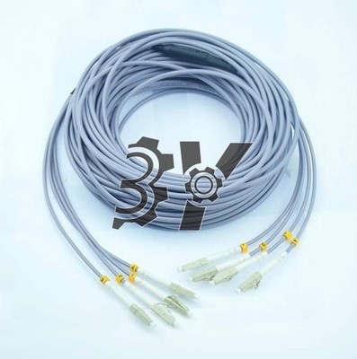Armored LC UPC-LC UPC 4 Multi-Mode Fiber Patch Cord Multi-Mode 30M #tp
