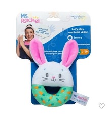 Ms. Rachel Hop Little Bunnies Soft Rattle Baby Toy