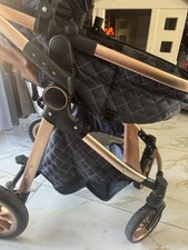 Librebon Baby Pram 3-in-1 Black, Pushchair, Stroller Never Used Raincover Foter