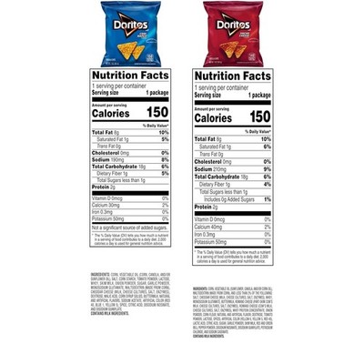 Bold Variety Pack - Doritos Nacho Cheese & Cool Ranch Chips#
