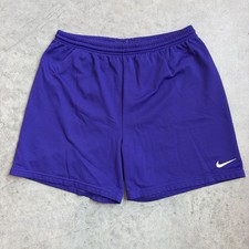 Vintage 90s Nike Basketball Shorts Mesh Purple Embroidered Swoosh Logo USA XL