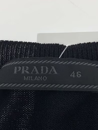 PRADA/L/Thin knit sweater/Size 46/Wool/Black thumbnail 3