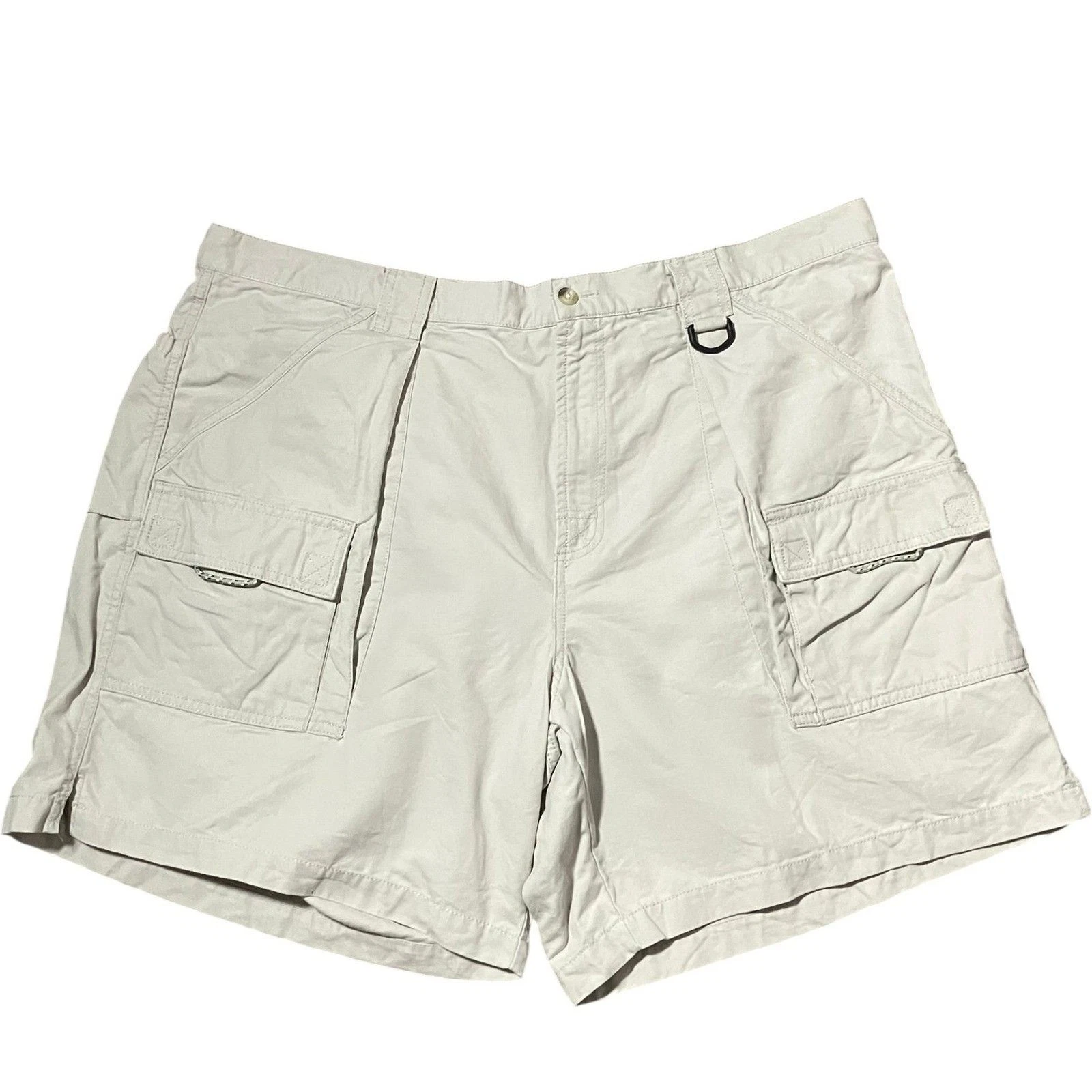 Columbia PFG Cargo Shorts Men's Size XXL Beige Performance Fishing Gear