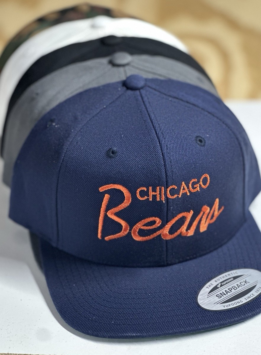 Retro Chicago Bears 6 Panel Snap Back Hat 90 Christmas Vacation