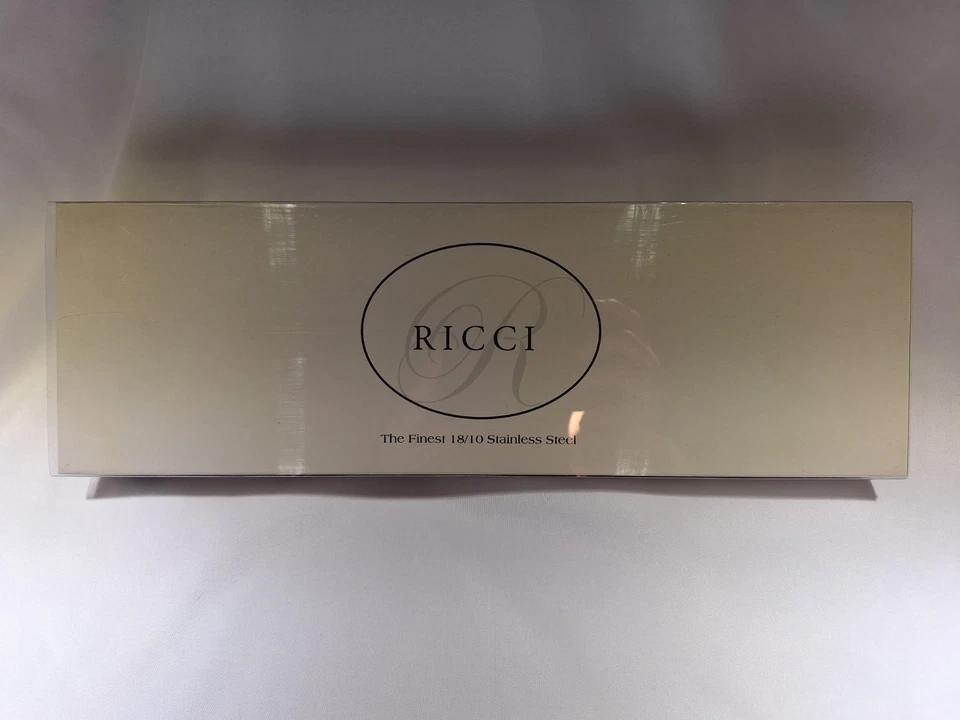 Ricci Argentieri - Juego de 2 pasteles satinados - Botticelli 63016 - Acero inoxidable 18/10 Foto 2 de 4