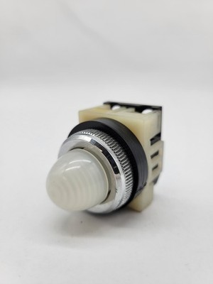Fuji Electric AH25 White Pilot Light Lamp 30V 1W 50V Panel Mount Dome Indicator
