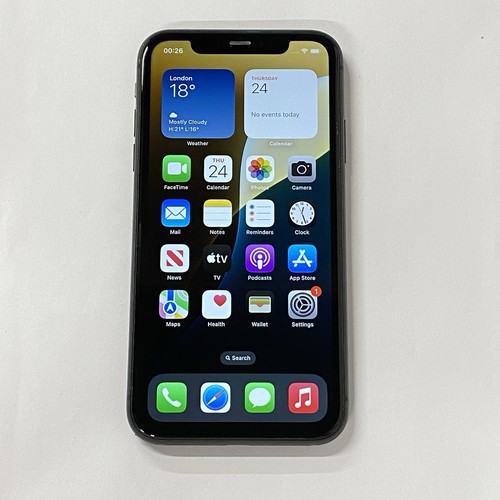 iPhone 11 64GB schwarz Netzwerk entsperrt IOS 18 Apple Smartphone - Akku 76%
