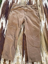 Guide Gear Work Pants Mens 40x32 Brown Double Knee Utility Carpenter Canvas