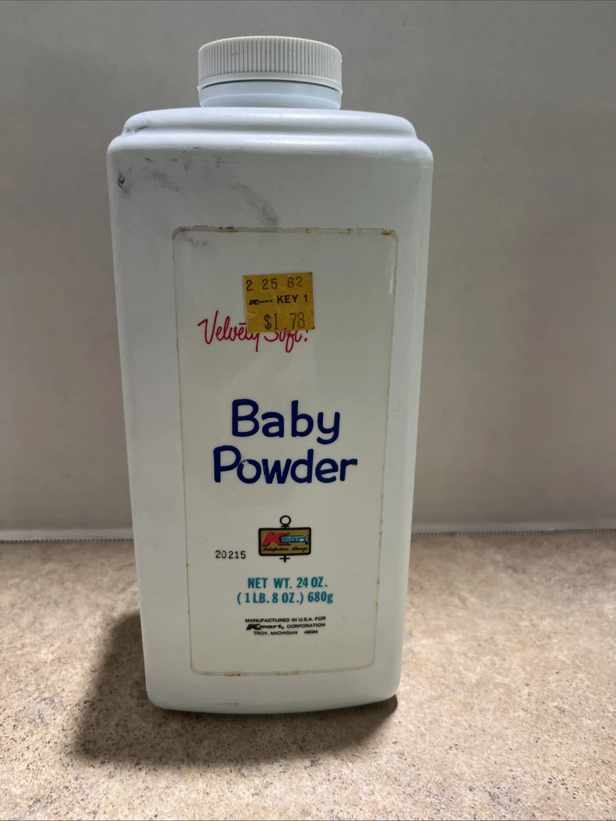 Vintage Baby Powder By Kmart Velvety Soft 24oz 75% Full Kmart Price Tag
Opens in a new window or tab