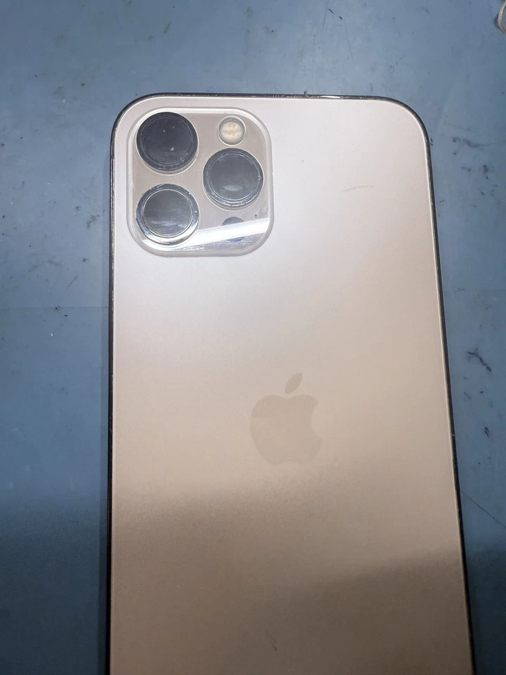 Marco de carcasa original de Apple color azul/dorado para iPhone 12 Pro Max pieza RÁPIDO Foto 4 de 4