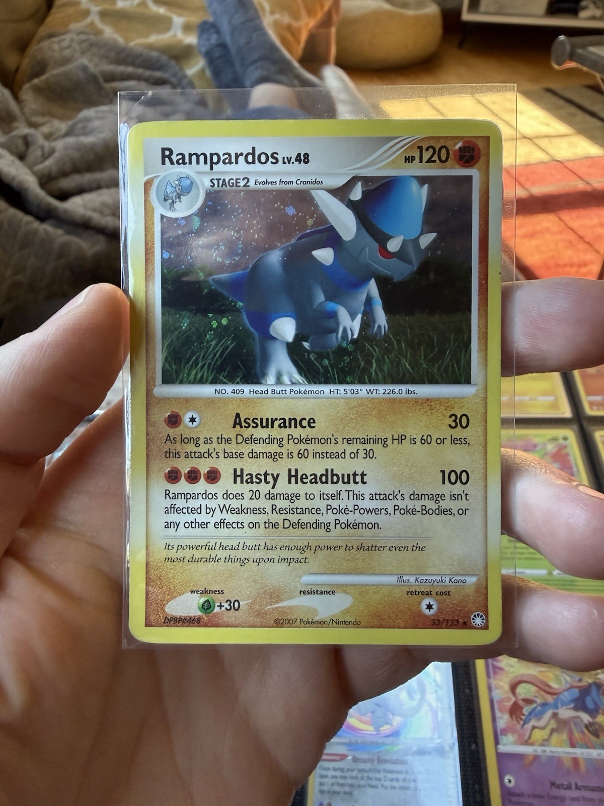Rampardos 33/123 Mysterious Treasures Holo Rare Pokemon TCG
