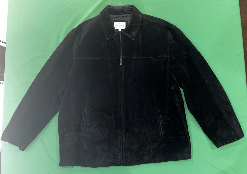 Chaqueta Blazer Línea Uomo Gamuza Genuina Talla XXL Foto 2 de 4