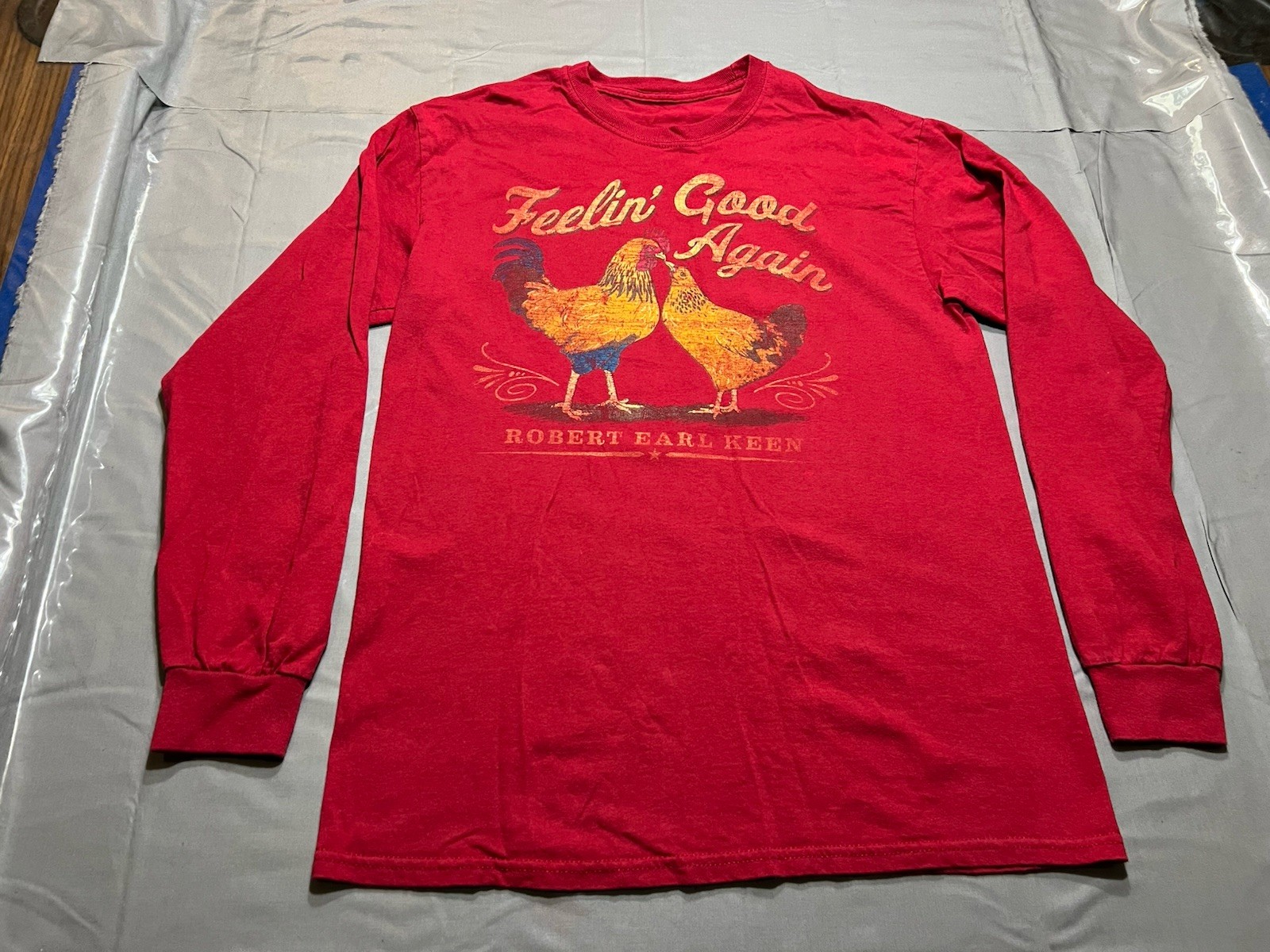 Maglietta Robert Earl Keen Band M Feelin' Good Again Merch Concert Country