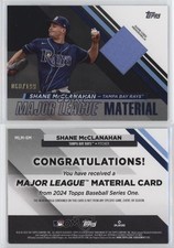 2024 Topps Series 1 Major League Material Black /199 Shane McClanahan #MLM-SM